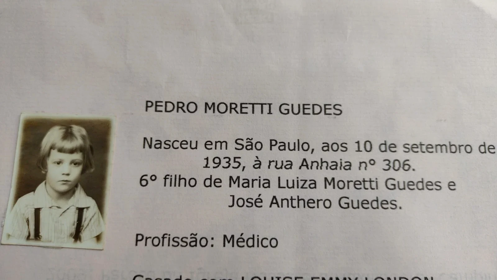 Documento do acervo de Pedro Moretti Guedes