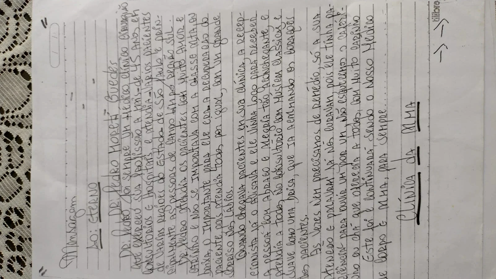 Documento do acervo de Pedro Moretti Guedes