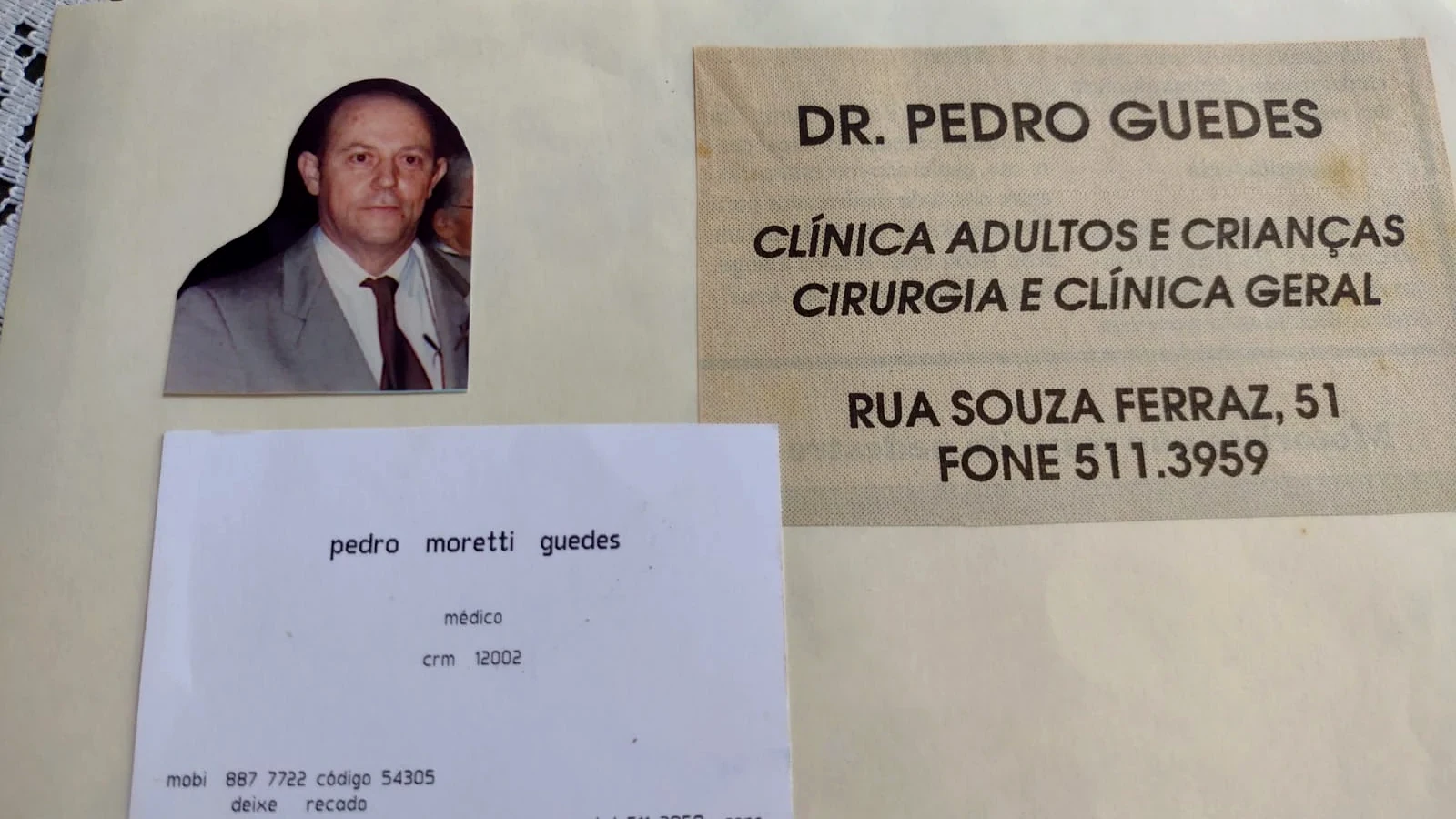 Documento do acervo de Pedro Moretti Guedes