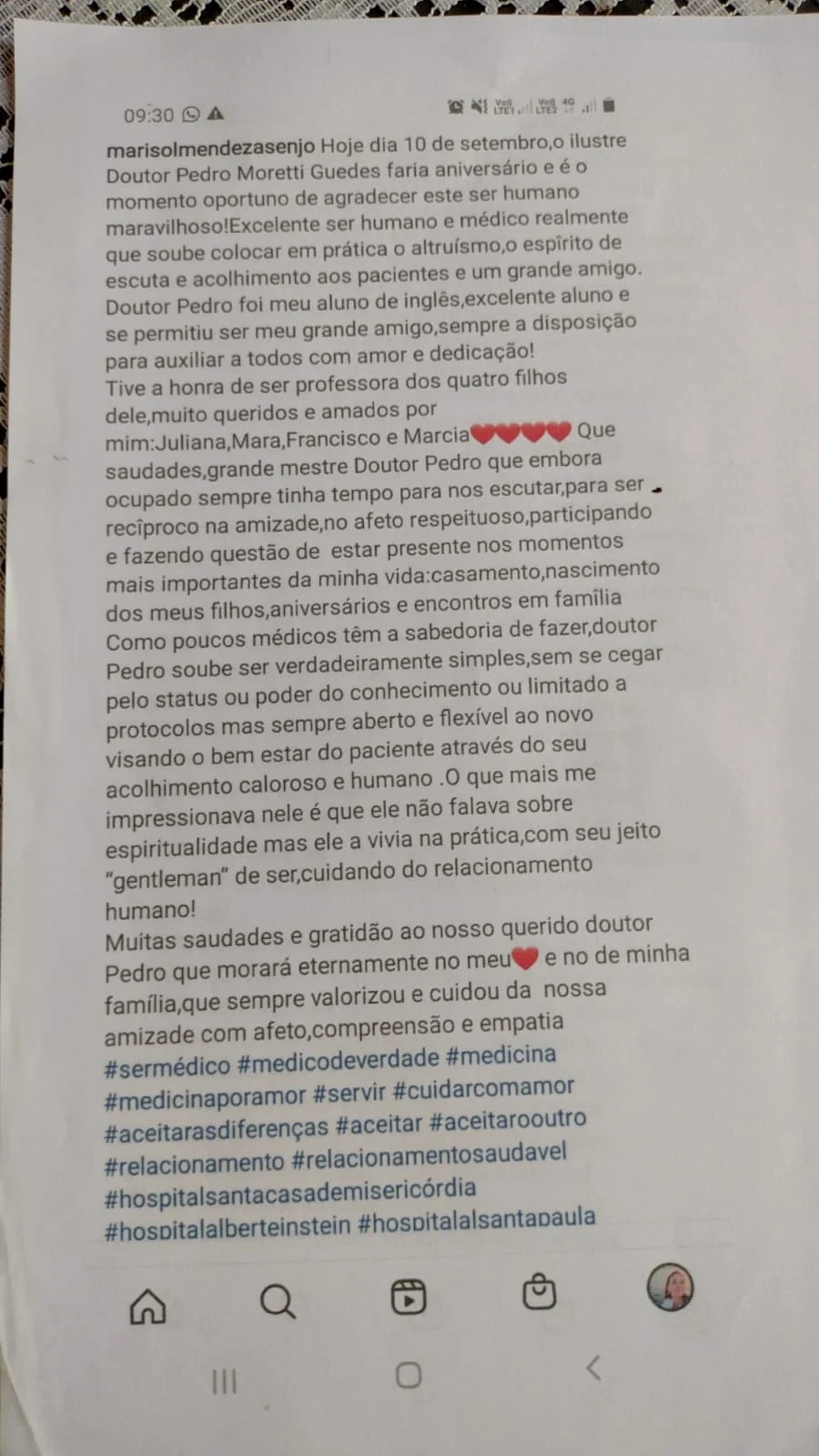 Documento do acervo de Pedro Moretti Guedes